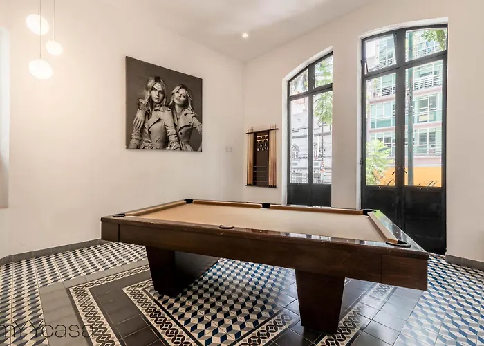 Lovely With Pool & Private Balcony In La Roma - Alure