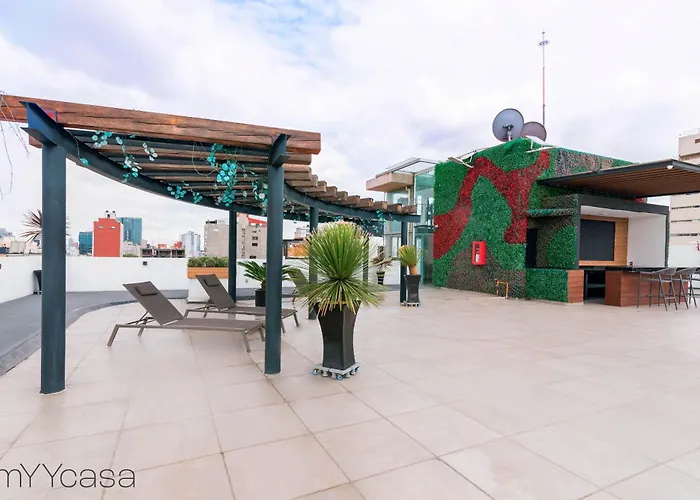 Lovely With Pool & Private Balcony In La Roma - Alure